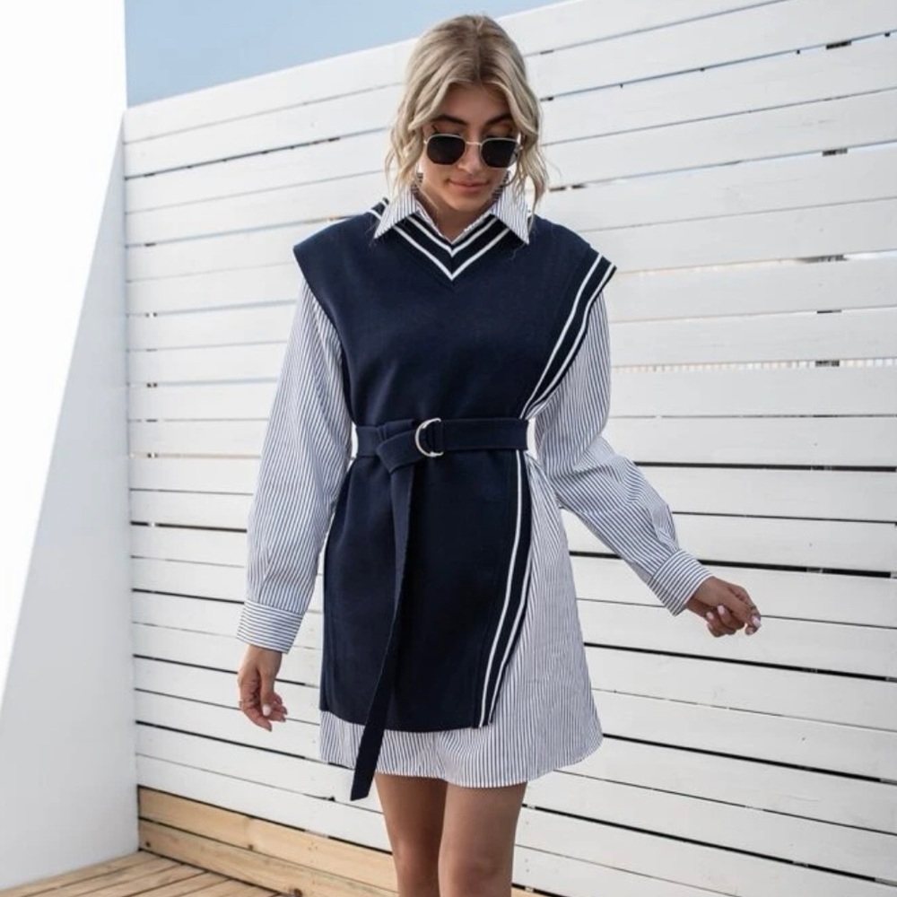 Navy vest